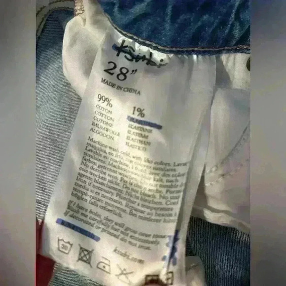 Ksubi Nine O Heavenz Sliced High Rise Straight Leg Jeans Size 28 - Picture 9 of 12